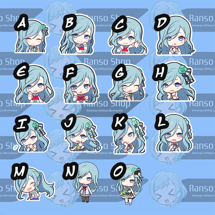 

Sticker Project Sekai Shizuku Chibi | Stiker Vinyl Satuan Hinomori Shizuku Chibi | Stiker Glossy Doff Anime Waifu Manga Game Vinil More More Jump!