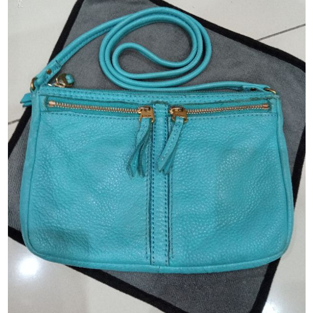 PreLoved Tas Fossil Erin Slingbag Crossbody Warna Tosca