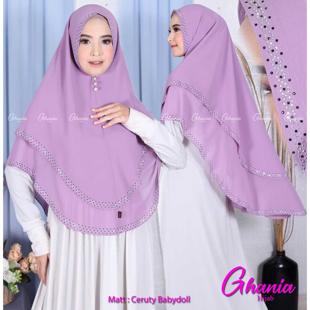 Khimar ceruty 2layer Payet non pet  // ceruty 2layer // jilbab ceruty 2layer full payet