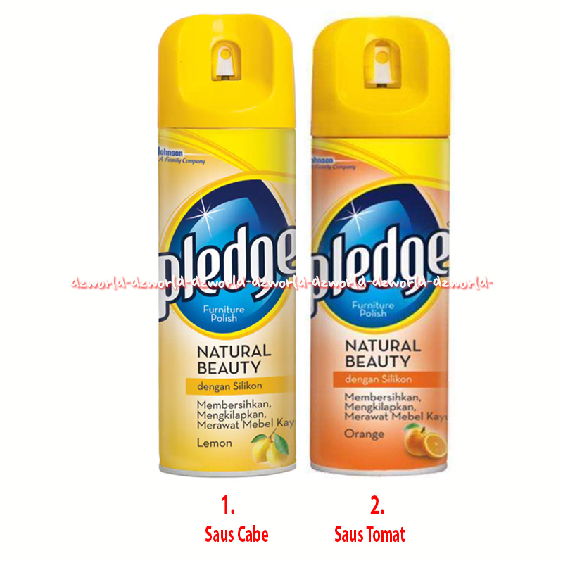 Pledge 330ml Furniture Polish Spray Natural Beauty Dengan Silikon Membersikan Mengkilapkam Merawat M