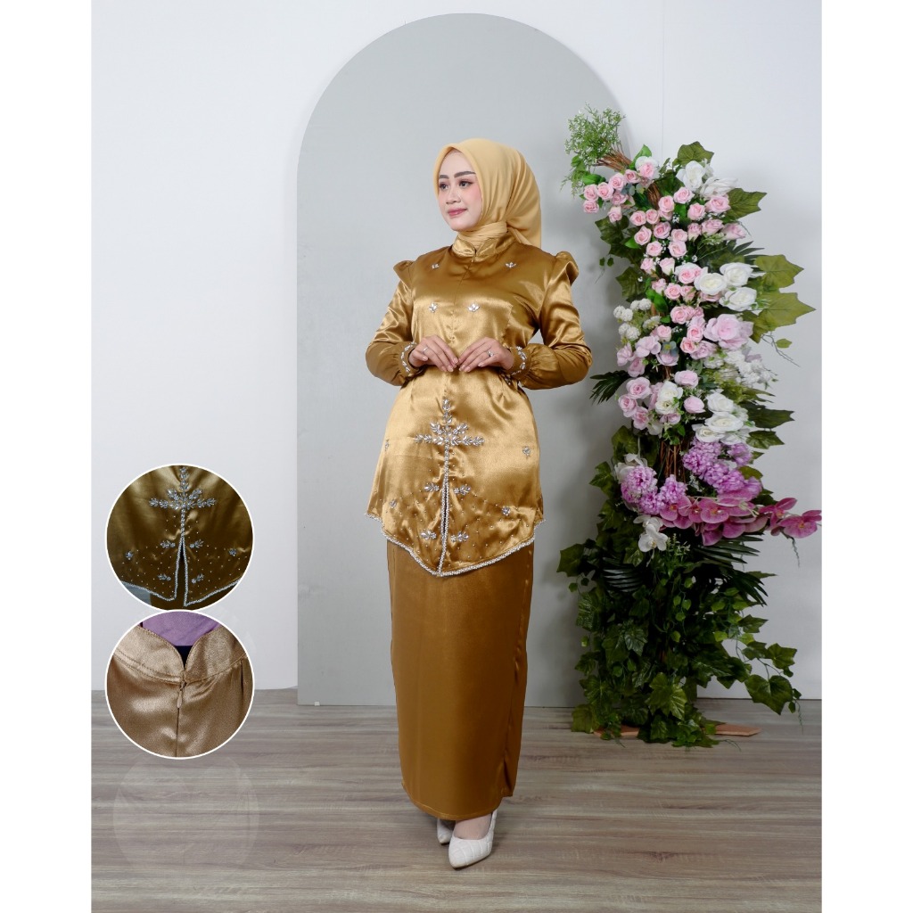 Setelan baju kurung melayu TERBARU | Sett baju kurung melayu kondangan | sett baju kurung elegan | s