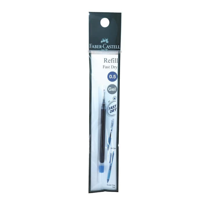 

REFILL BOLPOIN GEL / ISI BOLPOIN GEL / REFILL PULPEN GEL / ISI PULPEN GEL / REFILL PEN GEL / ISI PEN GEL FABER CASTELL FAST DRY 0.5 BIRU