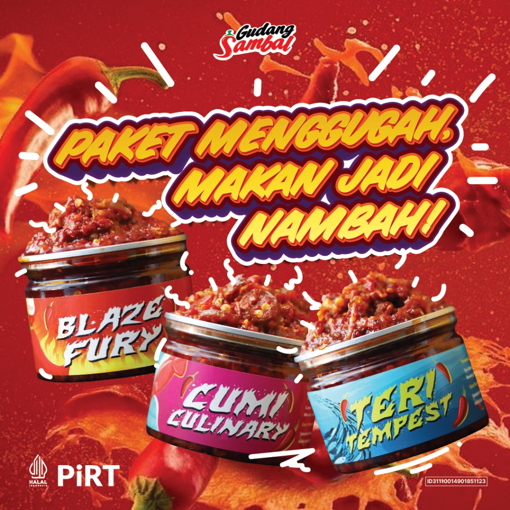 

Special Bundling Sambal ⁠Cumi, Teri, Bawang - Gudang Sambal