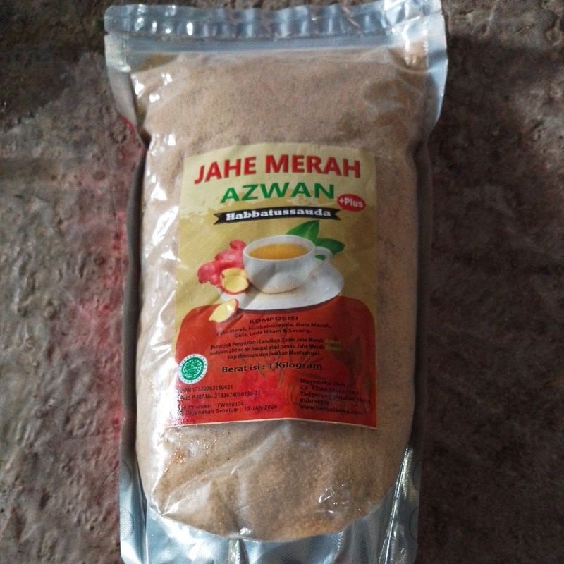 

Jahe merah Azwan + plus habbatussauda