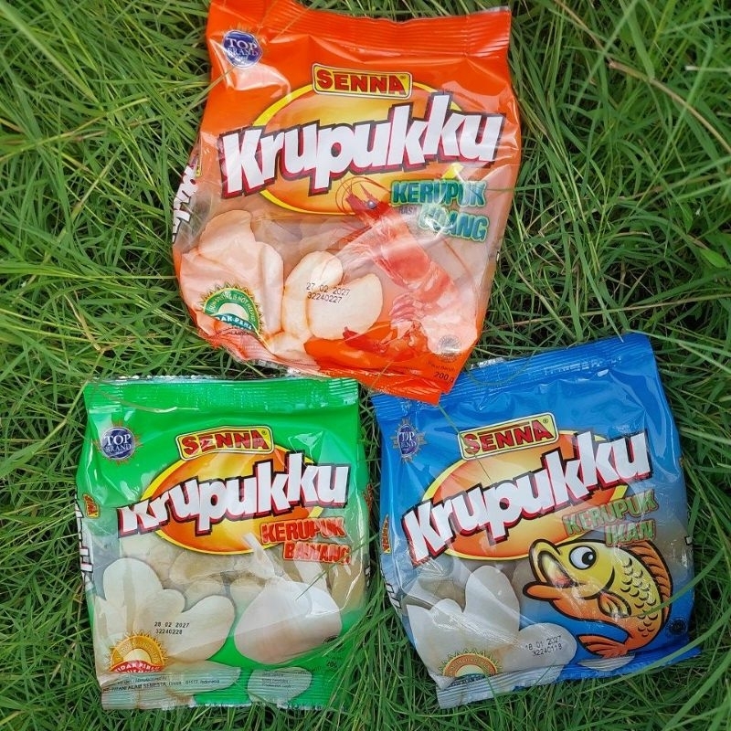 

Krupukku Senna 200gr / krupuk udang/ krupuk ikan / krupuk bawang