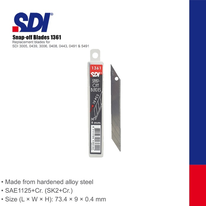 

ISI CUTTER / REFILL CUTTER / CUTTER BLADE / REFILL CUTTER PRESISI / REFILL CUTTER SDI 1361 PRECISION