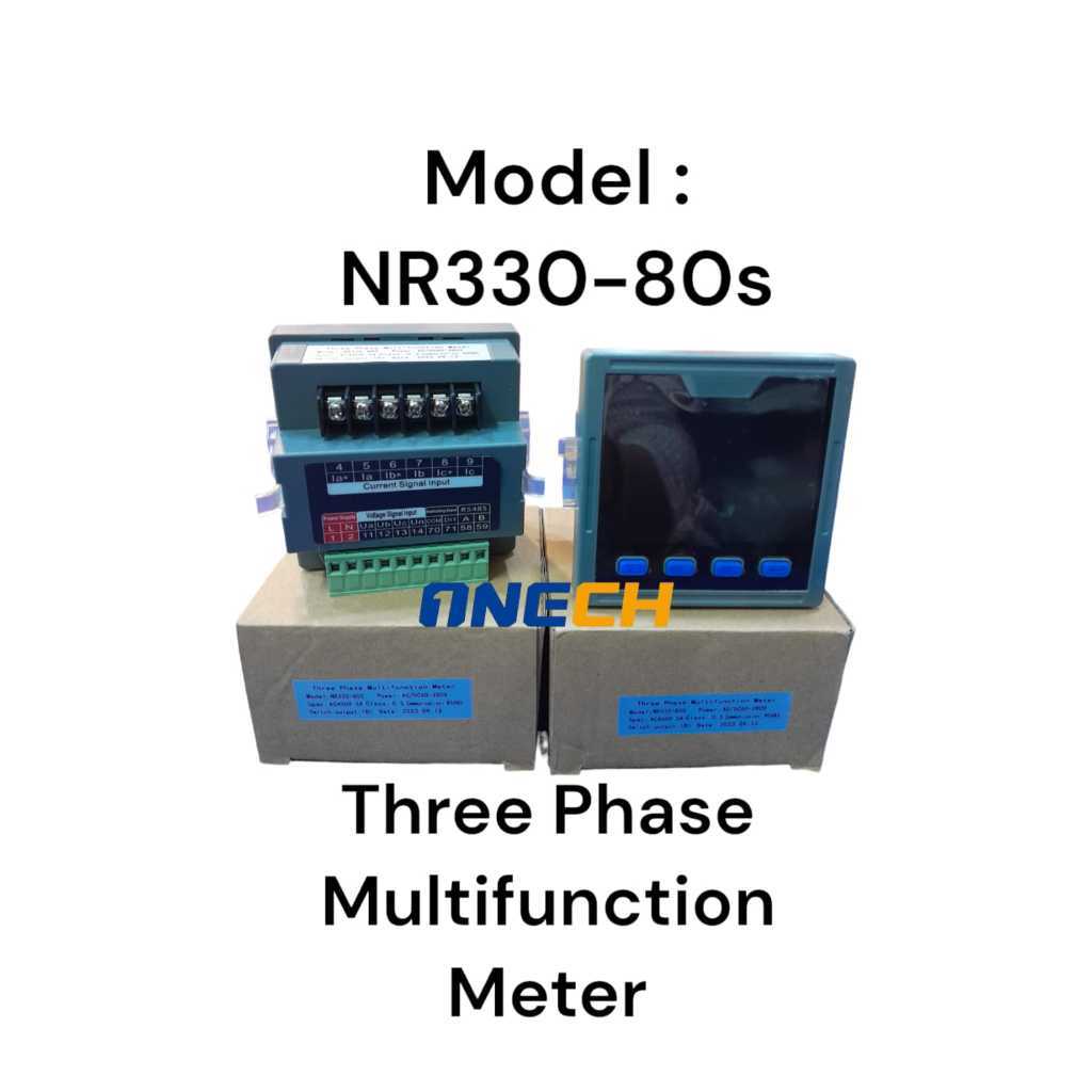 Three Phase Multifunction Meter 3Phase 3 Row / Ampere Meter LED / Panel Meter Digital / Ampere direc