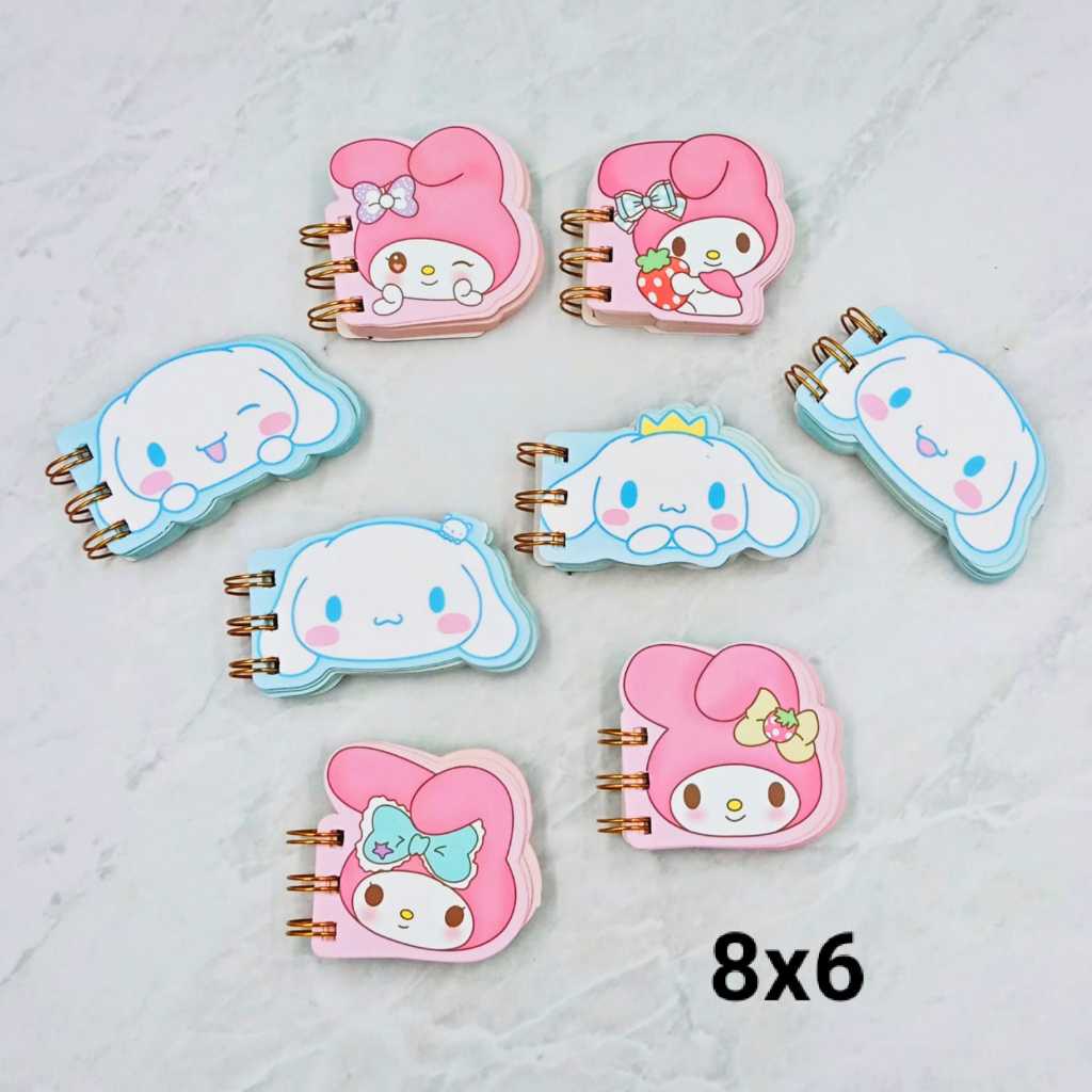 

NOTE MINI SPIRAL KEPALA KARAKTER MELODY CINAMONROLL SANRIO ORIGINAL