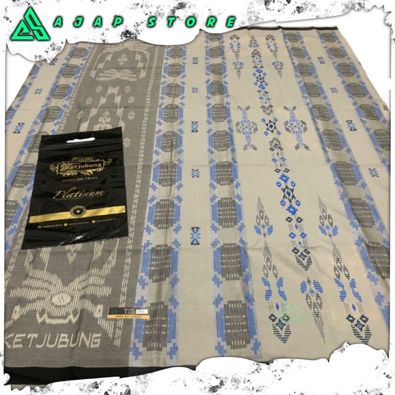 SARUNG KETJUBUNG PLATINUM SILVER MOTIF DIS / TERBARU.ORIGINAL.TERLARIS