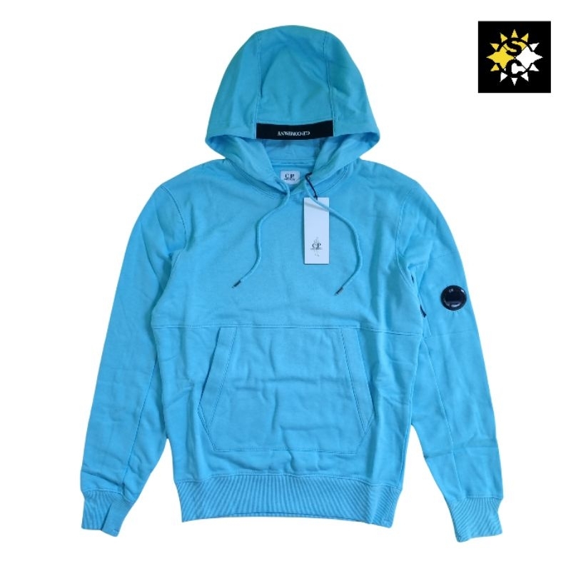 CP Company Hoodie Diagonal Raised Fleece Blue Original BNWTIP