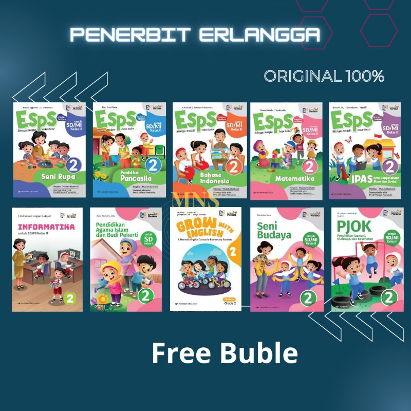 Buku Kurikulum Merdeka Kelas 2 Penerbit Erlangga