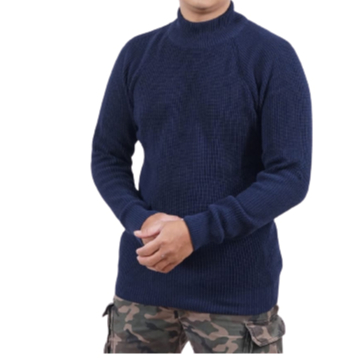 Boneh Sweater Rajut Tebal Kerah Tinggi Outwear Sweater Wol High Neck Premium Rajut Pria Original