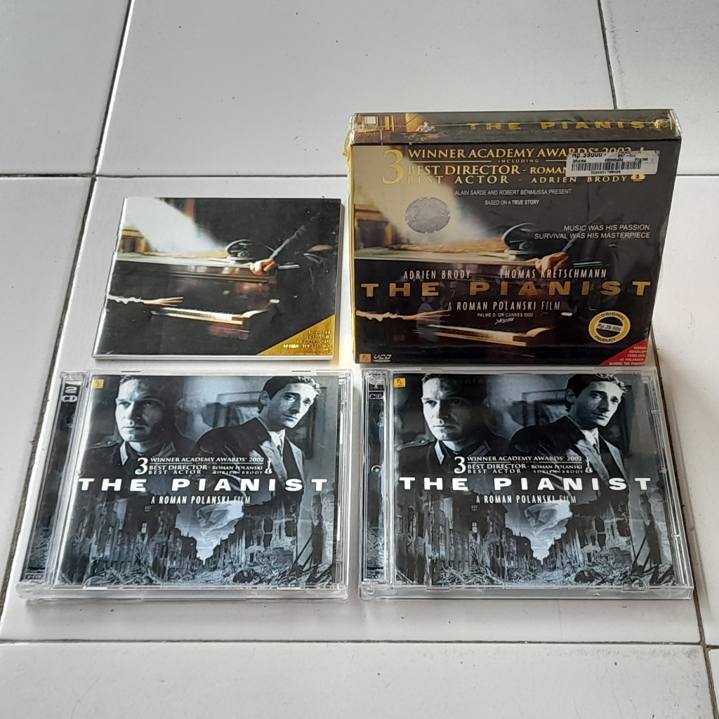 VCD The Pianist Roman Polanski (2002) w/ Booklet Collector Edition 3 Disc ORIGINAL Vision VideoCD