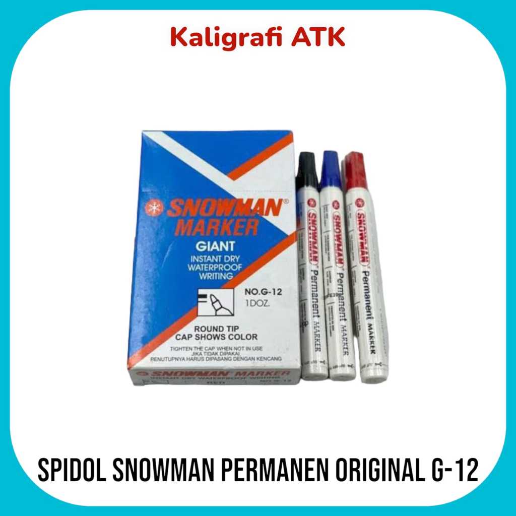 

Spidol snowman permanen original