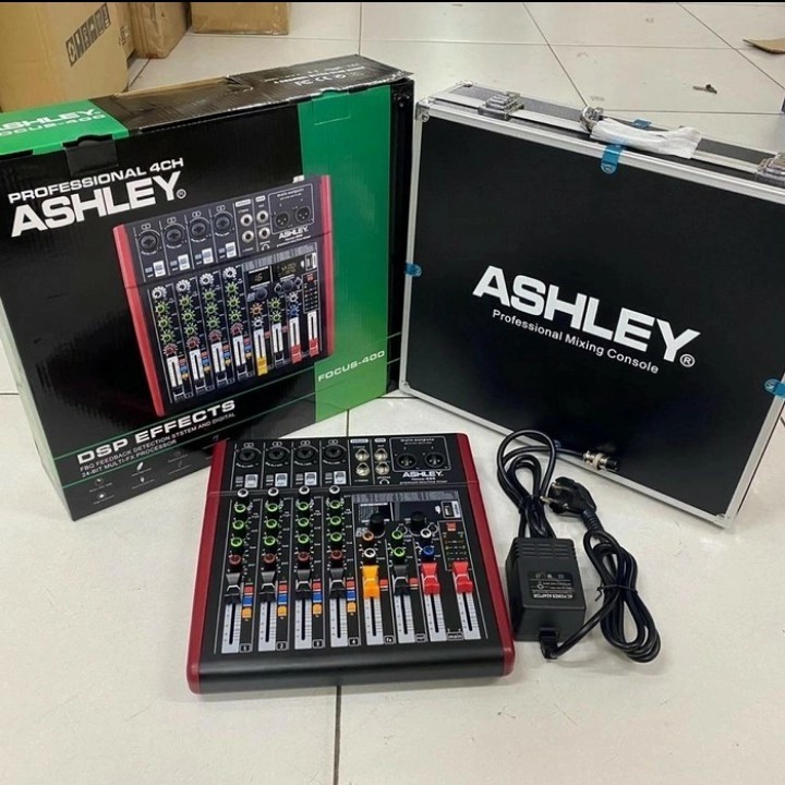 Mixer ASHLEY FOCUS 400 4 Channel ORIGINAL GARANSI