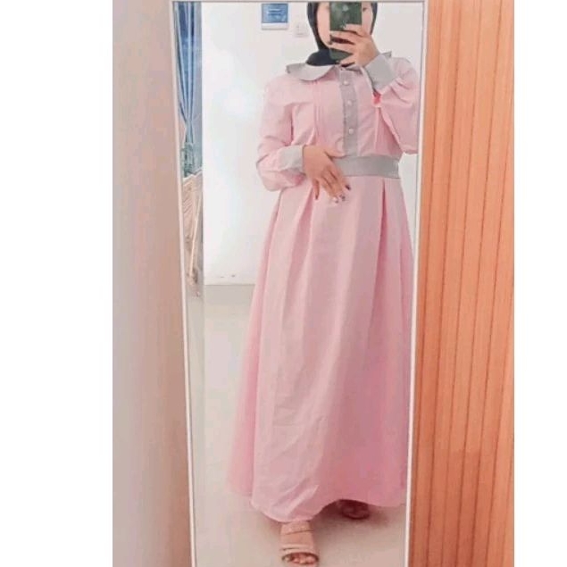 Gamis pink Abu Abu