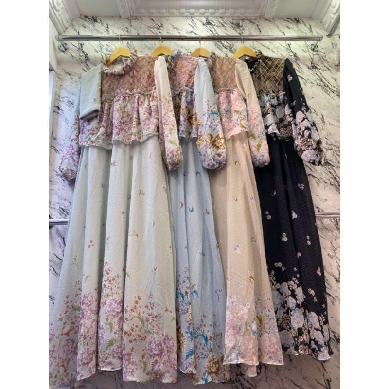 Gamis Kerudung Rempel Dada