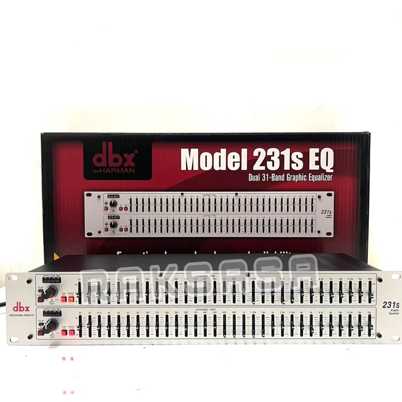 EQUALIZER DBX 231s 231 S warna Silver ( 2 X 31 CHANNEL )