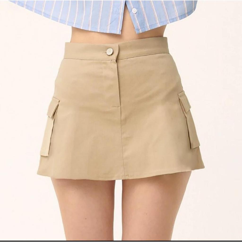 Rok Kargo Pendek Mizel Skirt Cargo//Rok Cargo wanita