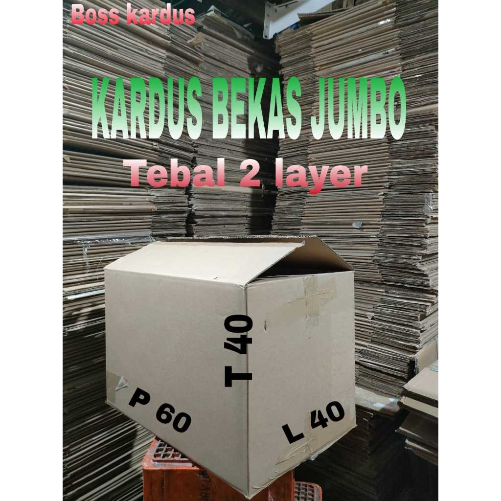 

Kardus polos Bekas Besar Packing Pindahan Kardus Tebal Kardus Jumbo Ukuran P60 X L40 X T40