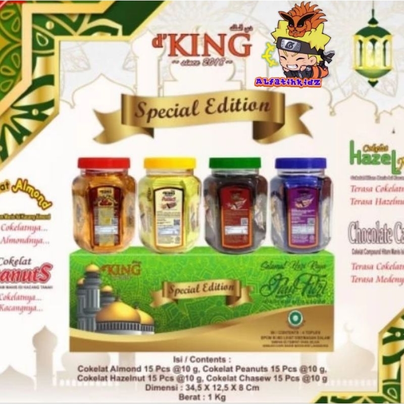 

d'King Special Edition isi 4 Toples Varian Rasa Berbeda | Hampers 1 Box