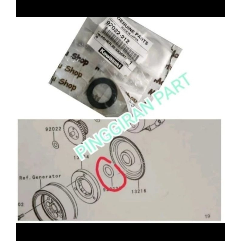 ring one way klx 150 original