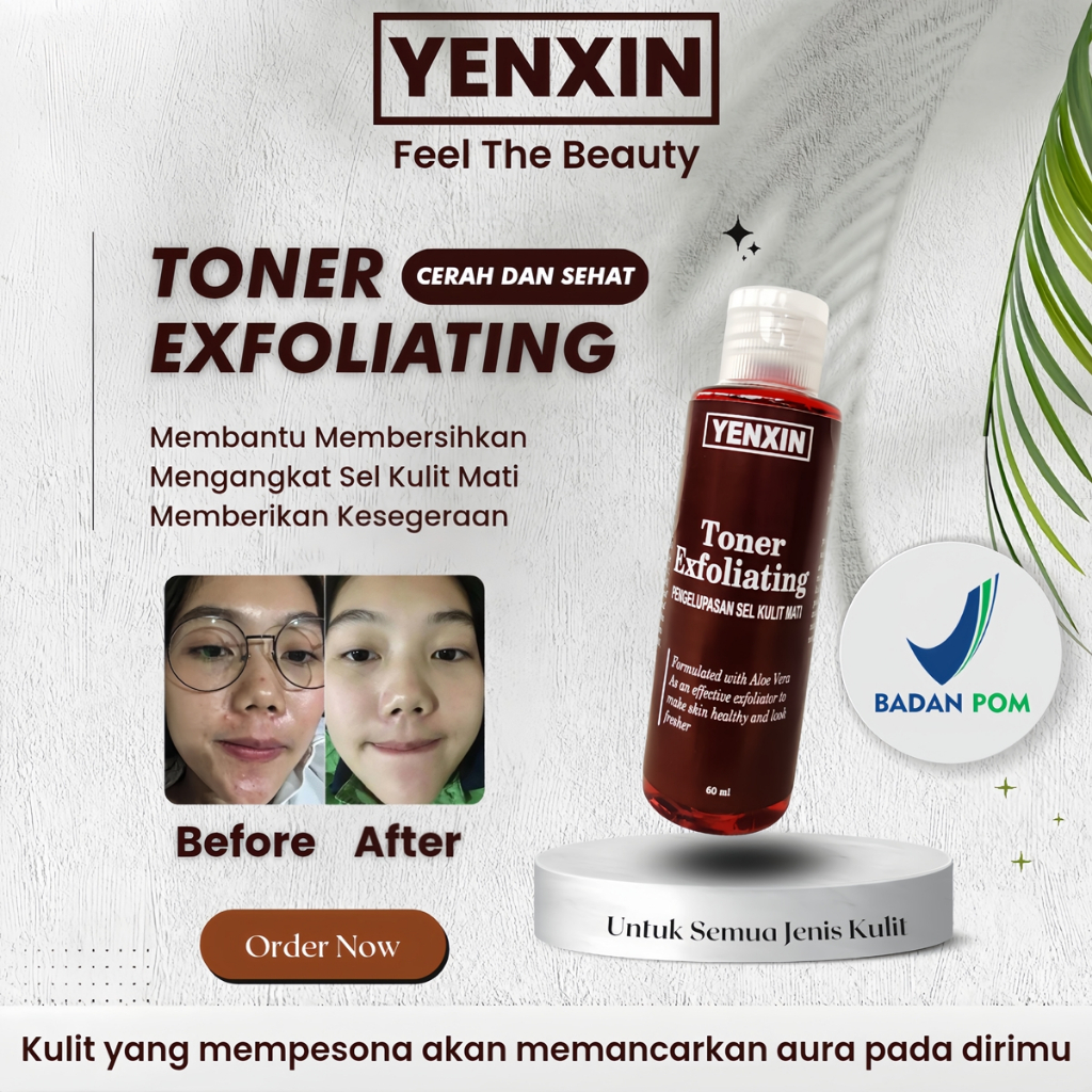 YENXIN Toner Exfoliate BPOM toner wajah pengelupasan Glowthinc Toner Kelupas Flek Hitam Bpom Toner E
