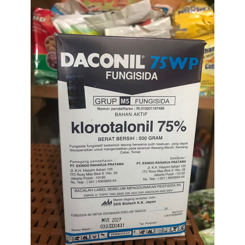 FUNGISIDA DACONIL 75 WP - 500 GRAM