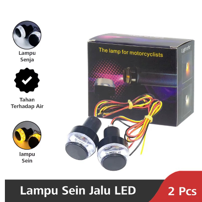 Lampu sen jalu stang LED (DRL+SEN) Universal