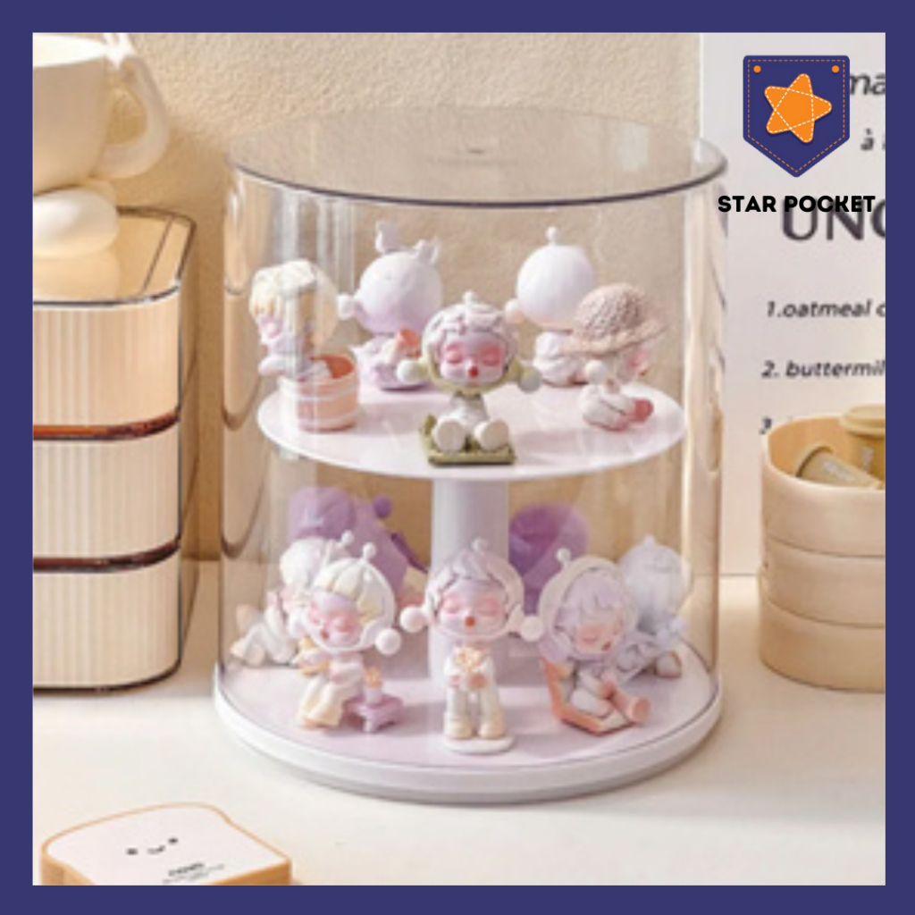 DISPLAY BOX BENTUK BULAT | ROTATE DISPLAY BOX