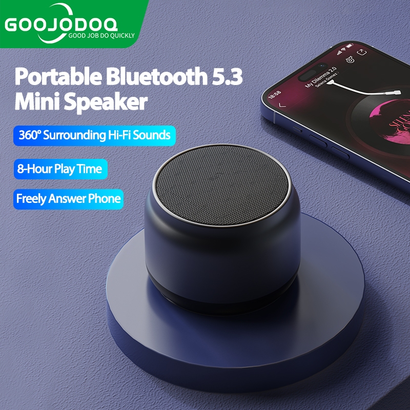 Goojodoq AB4076 Portable Speaker Stereo Mini HiFi Wireless Speaker