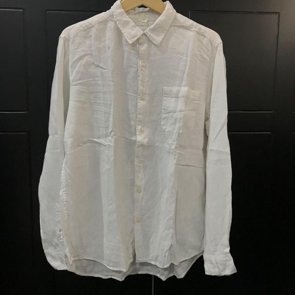 kemeja putih GU global uniqlo XL putih katun