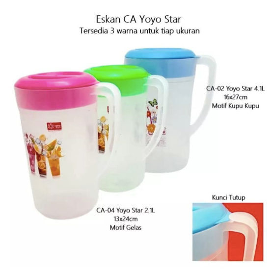 [ISTY] Teko plastik air yoyo 4 L / eskan yoyo star