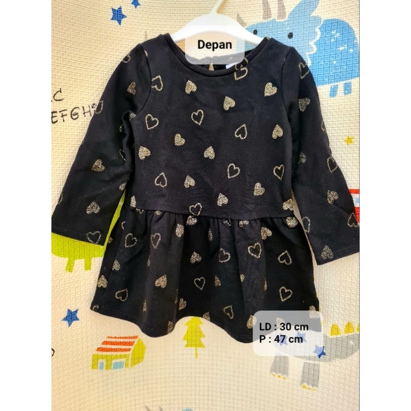 *GOOD PRELOVED* Baby Dress, Size 3Y, Baju Dress Bayi Perempuan Branded, Hitam