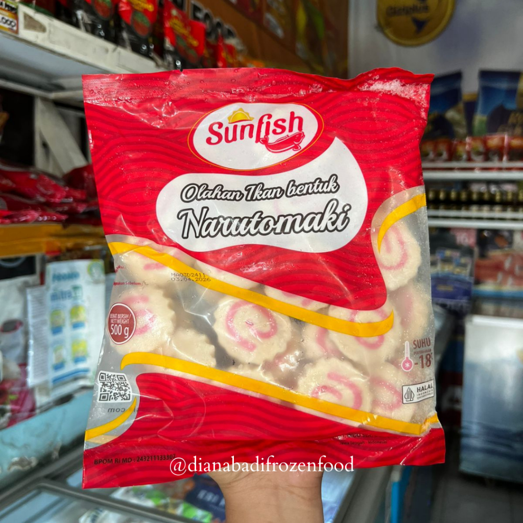 

SUNFISH NARUTOMAKI Olahan Ikan Bentuk Narutomaki 500gr