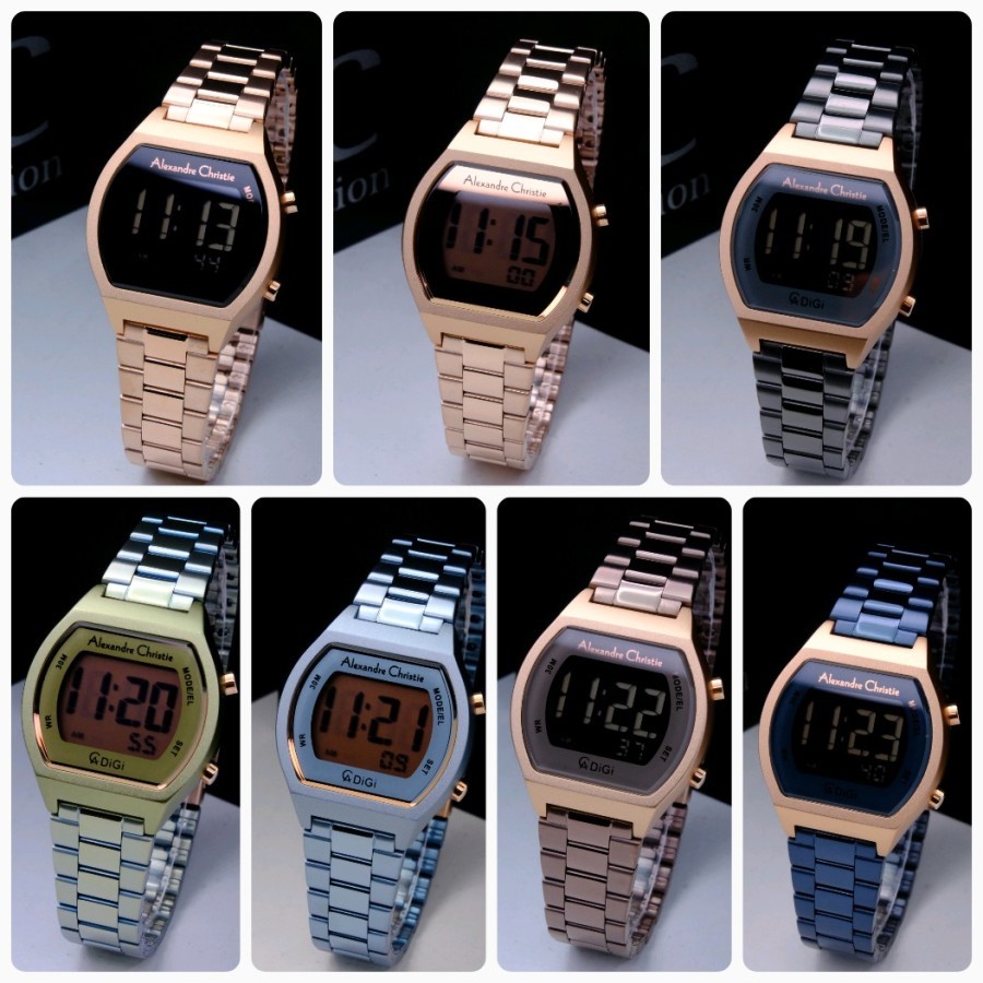 JAM TANGAN WANITA ALEXANDRE CHRISTIE AC9384 AC 9384 DIGITAL ORIGINAL