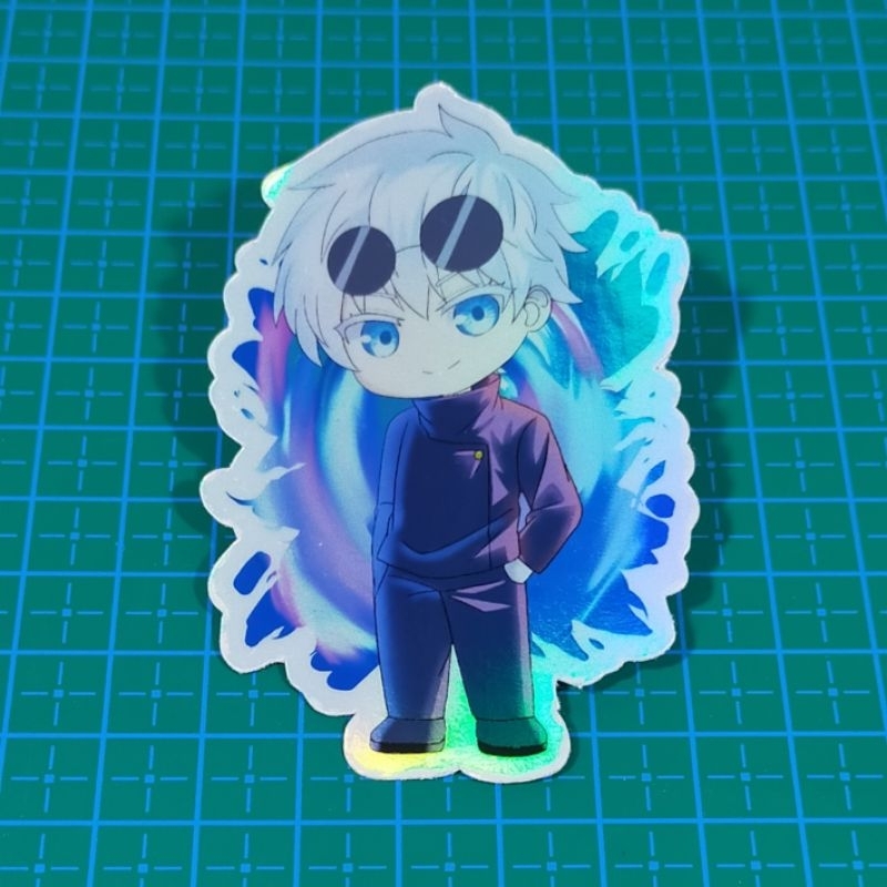 

Sticker Hologram Rainbow Jujutsu Kaisen Gojo Satoru Fanmerch by Merch Trove