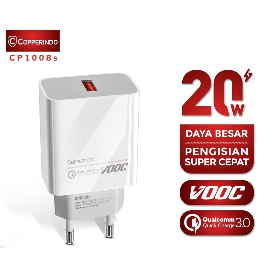 Copper Charger Cp1008s ( Fast Charging 20 watt )