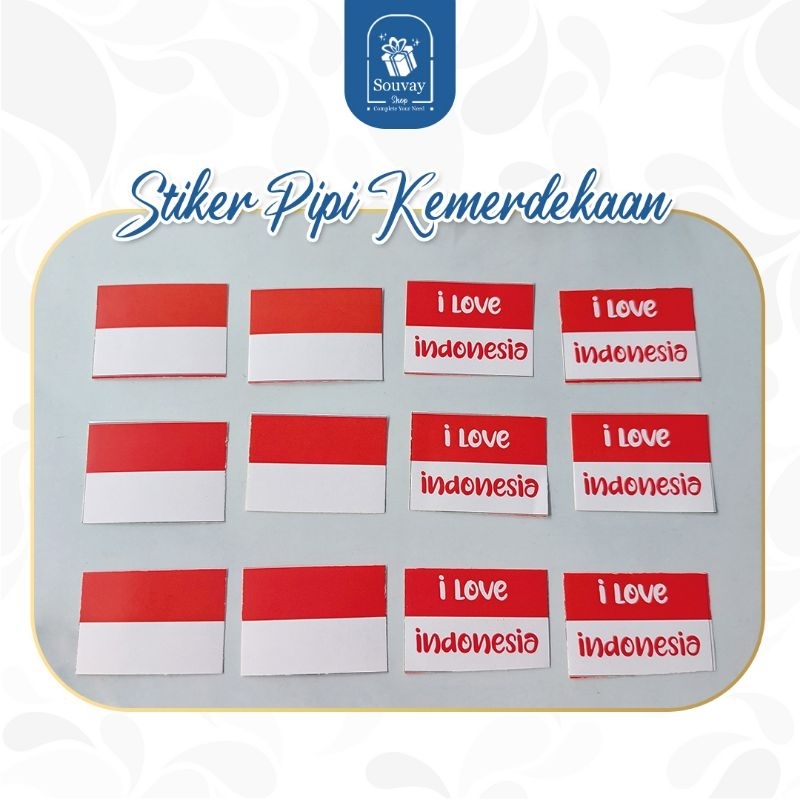

1PCS - STIKER PIPI KEMERDEKAAN - Stiker Pipi Stiker tempel Kemerdekaan Republik Indonesia Stiker HUT RI Stiker Bendera Stiker Merah Putih