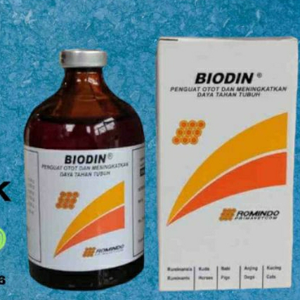 Biodin 50 ml - Vitamin ATP inject untuk hewan anda