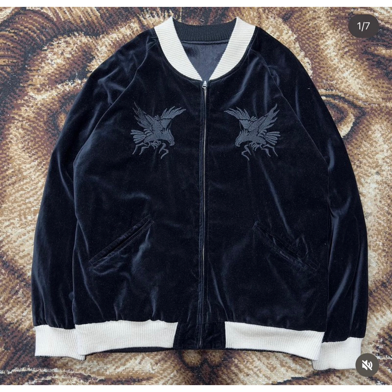 Sukajan Velvet Revesible Souvernir Jaket by Monyet time