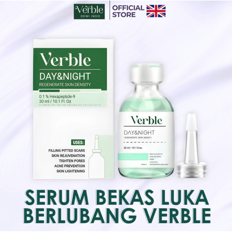 Serum Bekas Luka Berlubang Bopeng - VERBLE meregenerasi kulit baru verble day and night