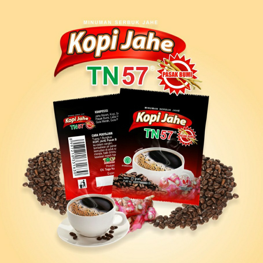 

Best Seller KOPI JAHE TN57 Renceng / TN57 HERBAL PLUS PASAK BUMI / KOPI JAHE 88