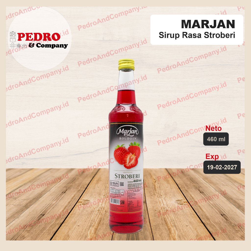 

Marjan syrup sirup rasa stobery strawberry stoberi 460 ml