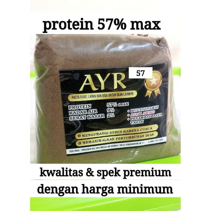 1 kg,AYR pakan sidat,burayak,lele,koi dan ikan lainnya,pengganti casut