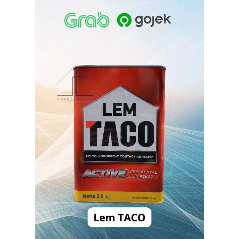 Lem Kuning TACO Active 2.5kg, 10kg Lem Kuning Serbaguna TACO