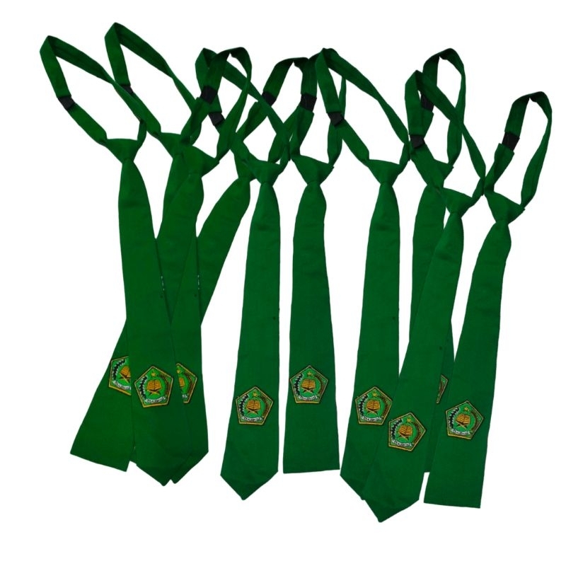 DASI MI PEREKAT KRETEK / DASI ANAK SEKOLAH / DASI MI HIAJU / DASI SEKOLAH BORDIR