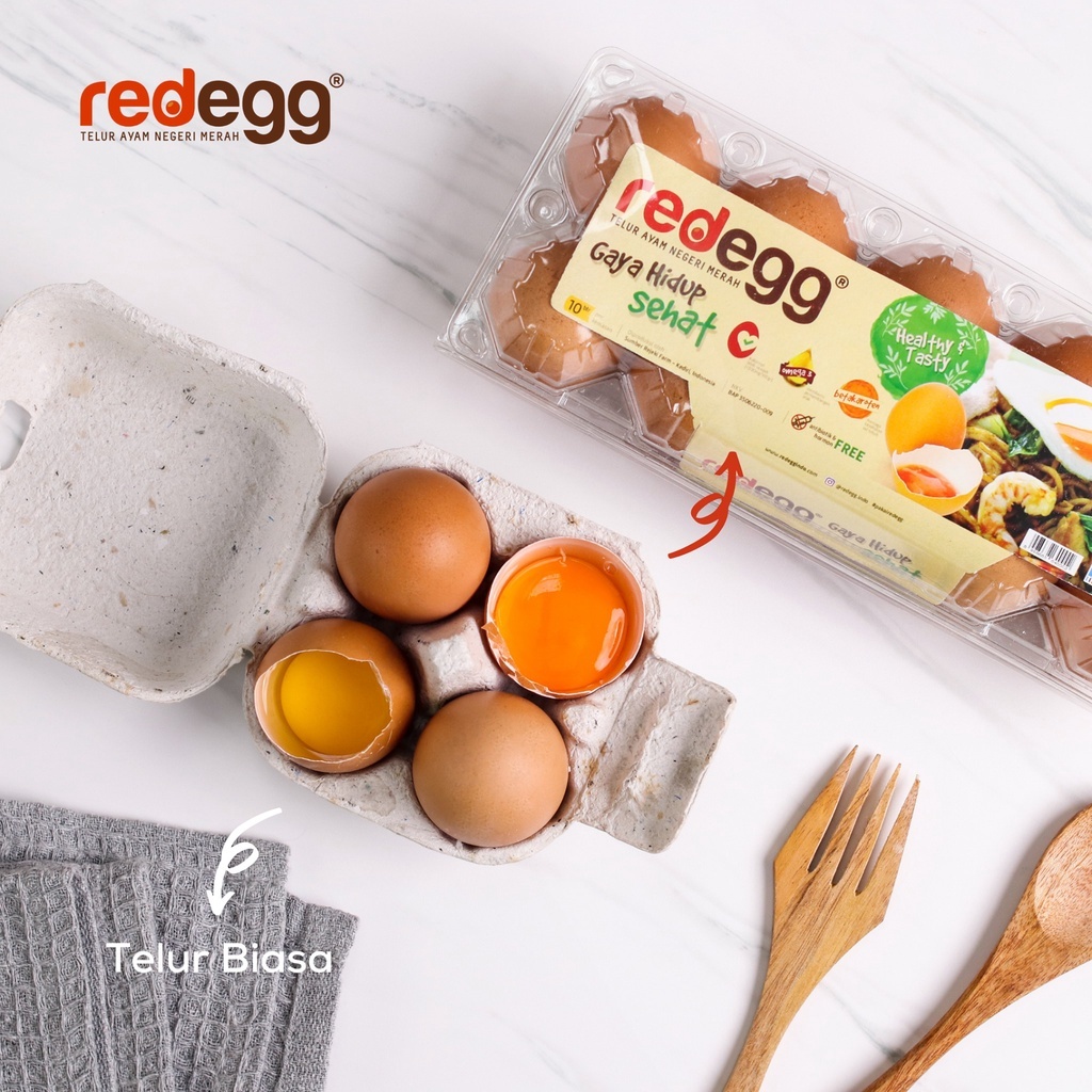 

Instan Only - Telur organik red egg telur sehat mpasi probiotik per butir