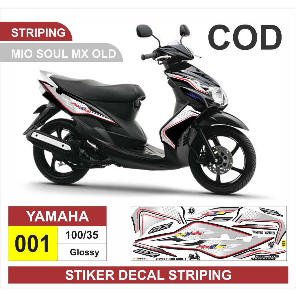 Striping Yamaha Mio Soul MX / variasi Yamaha Mio Soul MX