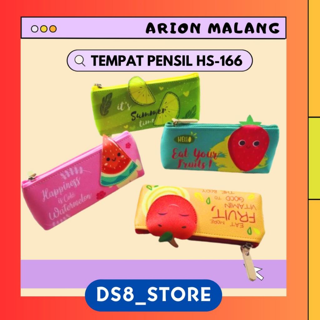 

[PCS] KOTAK PENSIL/TEMPAT PENSIL/PENCIL FRUIT MIKA HS-166